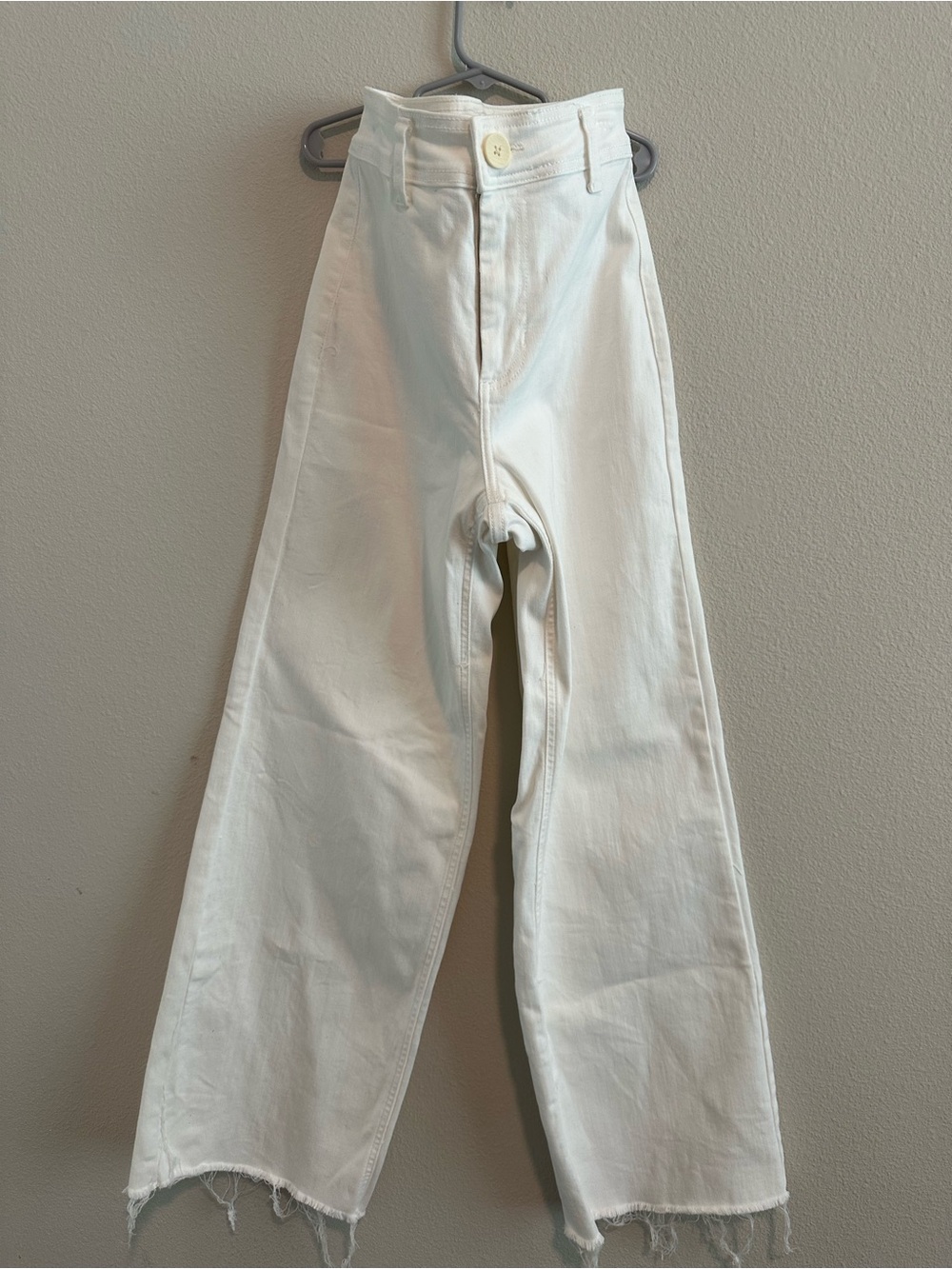 Oat New York High-Rise Wide-Leg Jeans in White